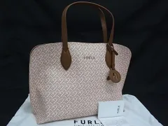 ■新品■未使用■ FURLA フルラ モノグラム ヴィットリア レザー ハンドバッグ トートバッグ ブラウン系 FS1584