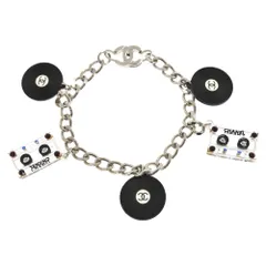 CHANEL (シャネル) 04年製 VINTAGE ヴィンテージ レコード ココマーク ブレスレット シルバーのサムネイル