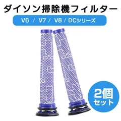 【新品】ダイソン 掃除機 V6 フィルター 2個セット Dyson DC58〜DC74 V6 V7 V8 シリーズ ポストモーターフィルター 交換フィルター フィルタ 互換フィルター 部品 高品質HEPAフィルタのサムネイル