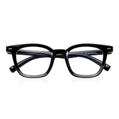 B1127 男女兼用 ウェリントン型 パソコン用 UVカット PCメガネ フレーム 超軽量 度なし メガネ ブルーライトカット メンズ 伊達メガネ [FEISEDY]