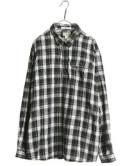 【お得なクーポン配布中!】 00s エルエルビーン チェック 長袖 フランネル シャツ メンズ XL / オールド 長袖シャツ ネルシャツ コットン プルオーバー 大きいサイズ