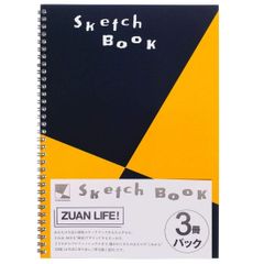 【数量限定】スケッチ 】 セット イラスト 3冊 【 24枚 お絵かき帳 画用紙 図案シリーズ スケッチブック スクラップブッキング A4 S131 マルマン