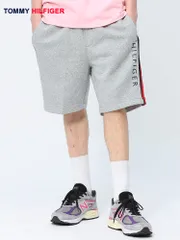 トミーヒルフィガー ショートパンツ ロゴ刺しゅう 半袖 ユニセックス 春服 夏服 TOMMY HILFIGER トップス ストリート 78J3857 グレー