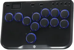 [新品※未使用] レバーレス アケコン レバーレス アーケードコントローラー haute42 cosmox 12ボタン 薄型 軽量 for PC/Switch/PS4/PS3/Steam ホットスワップ対応 格闘ゲームコントローラー RGBライトDIY 連