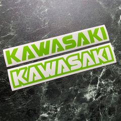 2枚組 KAWASAKIカッティングステッカー カラー変更可能 カワサキ 川崎