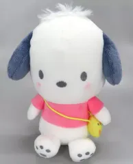 【中古】ぬいぐるみ ポチャッコ(ピンク) お座りぬいぐるみ なつかしシリーズ 「サンリオキャラクターズ」