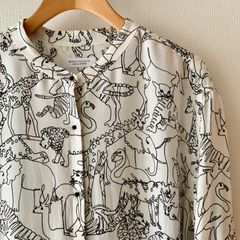 【極美品】UNITED ARROWS リバティ柄バンドカラーブラウス eWEpDpCqtxpjYpHDCj5kmB.jpg@jpg