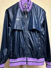 80年代DESCENTEタグ旧トレフォイルロゴadidasトラックジャケット美品