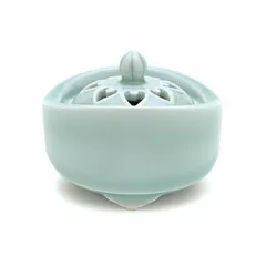 日本香堂 香炉 青磁 花透し 有田焼 79151