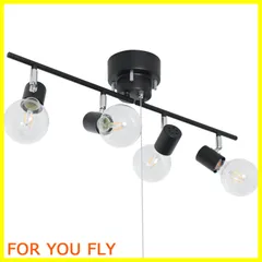 【在庫処分】Haian Support シーリングライト 4灯 スポットライト 天井照明 E26 LED電球対応 【電球別売】 角度調節 折り畳み可 吊り下げ照明 インテリアライト おしゃれ リビング 照明器具 黒