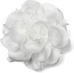 TIGLOSS ティグロス コサージュ 花 フラワー 飾り 大きめ ブローチ 卒業式 入学式 セレモニー フォーマル ジャケット スーツ ギフト 結婚式 お呼ばれ ドレス パーティー クリック ピン おしゃれ 10種 専用BOX付(ホワイト)