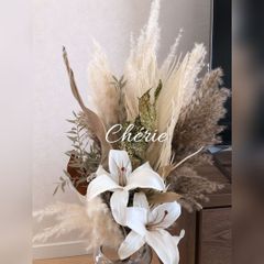 110【welcome bouquet 15】パンパスグラス　ドライフラワー