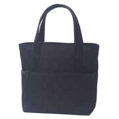 グッチ GUCCI GGキャンバス ミニトート ハンドバッグ 002・1079 ブラック キャンバス レザー