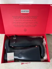 HUNTER レインブーツ ロングブーツ 紺 約24.5~25センチ ハンター 美品