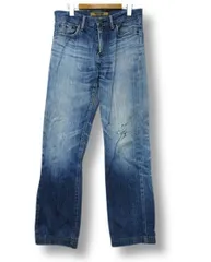 【送料無料】ユニクロ UNIQLO オリジナル ベーシック ジーンズ デニムパンツ  ダメージ 加工 レギュラー ストレート W29(73cm)■管理番号L28818SSS25-250512-10（510）