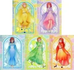 【中古】アクリルスタンド・アクリルパネル 全5種セット イラストアクリルボード 「映画 五等分の花嫁」 GiGO・セガ限定