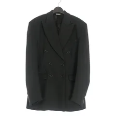 ヴェトモン VETEMENT Double-Breasted Blazer テーラードジャケット ブレザー S ブラック 黒 UE54JA100Bのサムネイル