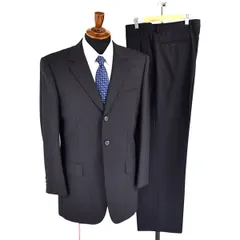 ポールスミスコレクション TORELLO VIERA生地 3つボタン シングル スーツ YA8 / L ダークグレー ストライプ FQ-J0992-01 5TB005 【送料無料】【中古】【メンズビジネス】202502