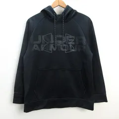 z■アンダーアーマー/UNDER ARMOUR スウェットパーカー AF GRAPHIC PO HOODIE 1313503【M】黒/men's/76【中古】