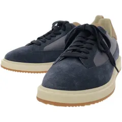 BRUNELLO CUCINELLI ブルネロクチネリ ローカットレザースニーカー  ブルー 39 1/2(24.5cm相当)のサムネイル