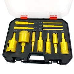 新着商品 KIMLONTON乾式真空ろう付けダイヤモンドドリルビット ダイヤモンドホールソー コアビット6mm 8mm 10mm 12mm 14mm 16mm 18mm 20mm 22mm 25mm 30mm 35mm 12個入りセット ガラスドリルビット 陶