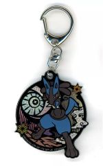 [중고] 잡화 루카리오 컷 그림 시리즈 반짝이 열쇠 고리 [포켓 몬스터]