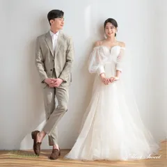 ウェディングドレス ウエディングドレス ロングドレス 二次会 結婚式 前撮り 花嫁 長袖 ブライダル オフショルダー Aラインドレス スレンダードレス ant4y933098