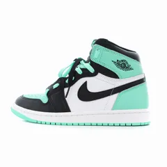 ナイキ NIKE 美品 DZ5485-130 Air Jordan 1 High OG Green Glow エアジョーダン ハイ グリーングロー スニーカー シューズ US8.5 26.5cm 緑 白 黒 /UO