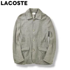 【美品】 ラコステ LACOSTE 2B シングル テーラードジャケット グレー LACOSTE（テーラードジャケット）のフリマアイテム一覧