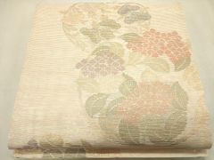 夏帯 大特価美品 訪問着 無地用 西陣織 紗 袋帯 正絹 仕立て上り