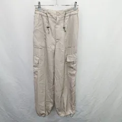 ◇ ⊂ COCO DEAL ココ ディール ウエストゴム ウエスト調節可能 カーゴパンツ サイズ1 ベージュ系 レディース E  【1507030003852】