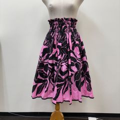 フラダンス　ダンス衣装　パウスカート　ノーブランド　ピンク　黒