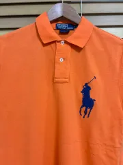 POLO RALPH LAUREN(ポロラルフローレン) メンズ オレンジ ビックポニー PK カラーショートスリーブ T シャツ M
