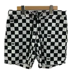 ティーエムティー TMT Marbles Walkway CHECKER SHORTS ハーフパンツ ブラック 201MB-1092のサムネイル