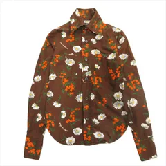 ディースクエアード DSQUARED2 フラワー シャツ ブラウス カットソー 花柄 38 茶 ブラウン レディースのサムネイル