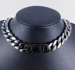 マイアミキューバン 喜平 チェーンネックレス　シルバー　 60～20cm 15mm 新品