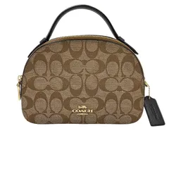 COACH コーチ セレナ サッチェル シグネチャー2WAY ショルダーバッグ C2132-1591 【中古】MK-2035