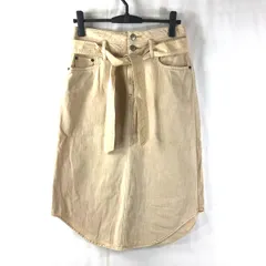 ラルフローレン RALPH LAUREN スカート 腰紐付き 綿 デニム 黄 0サイズ 904781のサムネイル