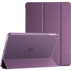 【在庫処分】パープル - スタンド機能 TPUバックカバー スマートケース ３つ折り 保護カバー 1 2 Air iPad iPad 2017 5世代 2018/ 6世代 ケース、iPad 9.7 ProCase
