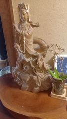 聖観音菩薩様　木製　手彫り