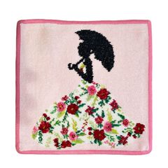 FEILER フェイラー ハンカチタオル Miss flower 136 raspberry