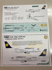 DRAWデカール #20-A3N-54 ルフトハンザ・イタリア航空 A319 1/200 スケールデカール