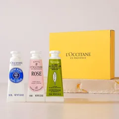 ロクシタン(L'OCCITANE) ミニハンドクリームトリオ シア＆ローズ＆ヴァーベナ ミニサイズのハンドクリーム3本ギフトセット プチギフト 誕生日 女性 男性 人気 送別 クリスマス プレゼント ギフト