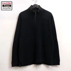 00s Eddie Bauer ハーフジップ コットン ニットセーター メンズ 表記Sサイズ