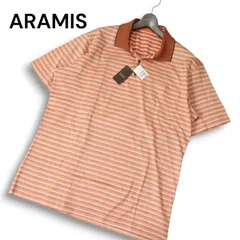 【新品 未使用】 ARAMIS アラミス 春夏★ 半袖 ボーダー ポロシャツ Sz.LL メンズ 日本製 定価1.5万のサムネイル