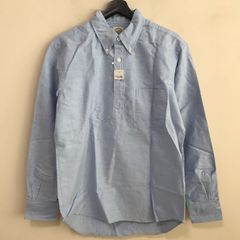 Maker'sShirt 鎌倉シャツ　長袖シャツ　青　L　訳あり