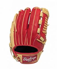 未使用 ローリングス グローブ 今岡誠モデル RG3003 レッド 軟式用 右投げ 右利き レザー プロモデル Raulings