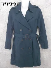 ◇ ◎ BEAUTY&YOUTH UNITED ARROWS ベルト付き トレンチ コート サイズM ネイビー レディース 【中古】 【1002800480579】