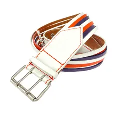 Vivienne Westwood ヴィヴィアンウエストウッド ワイドベルト  オーブロゴ/型押し/レザー     ホワイト×パープル×オレンジ レディース / 240001163431