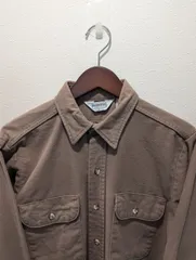 80's　USA製　FIVE BROTHER　シャツ　シャモア生地　コットン　ブラウン系